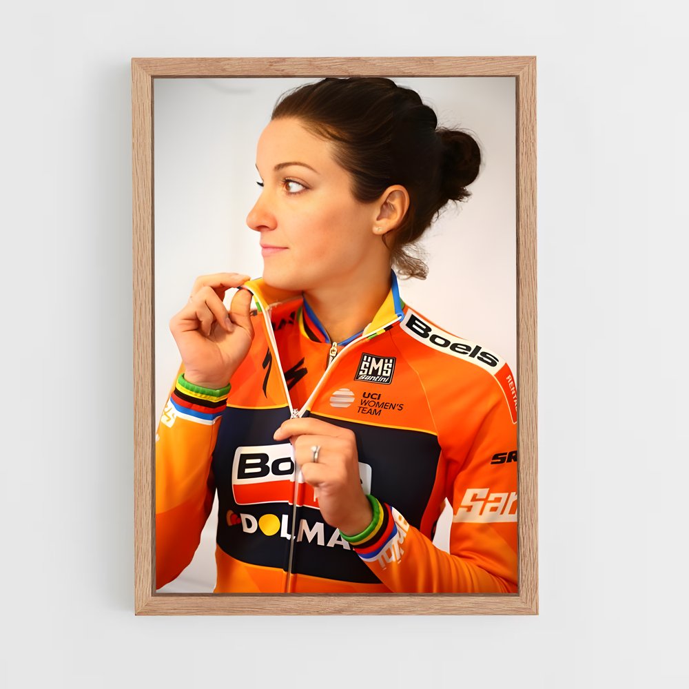 Poster La Médaillée Orange – affiche Cyclisme (vue 4)